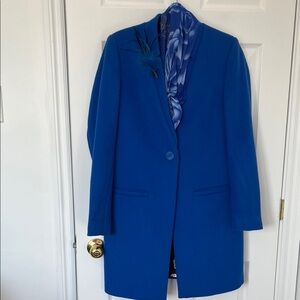 Elegant Blue Women's Coat